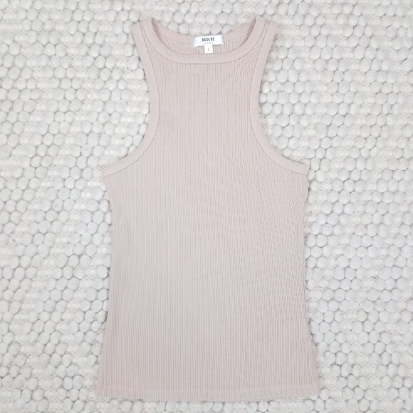 AGOLDE Rib Tank Latte Sz Small - Picture 5 of 9